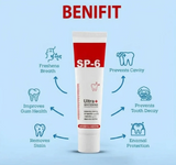 🦷 SP-6 Whitening Toothpaste | Probiotic Teeth Whitening for Stains, Bad Breath & Gum Health- ( Pack of 2)